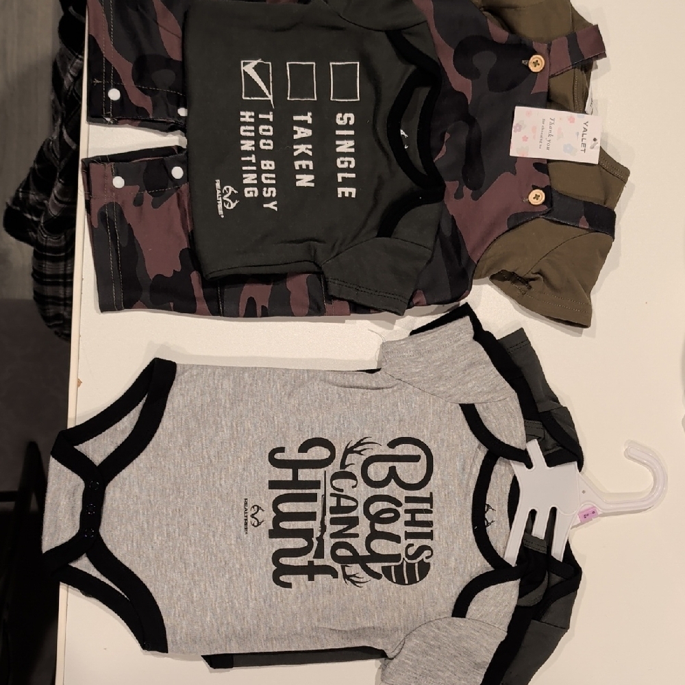 Realtree Kids Matching Set - Black, Gray, Green